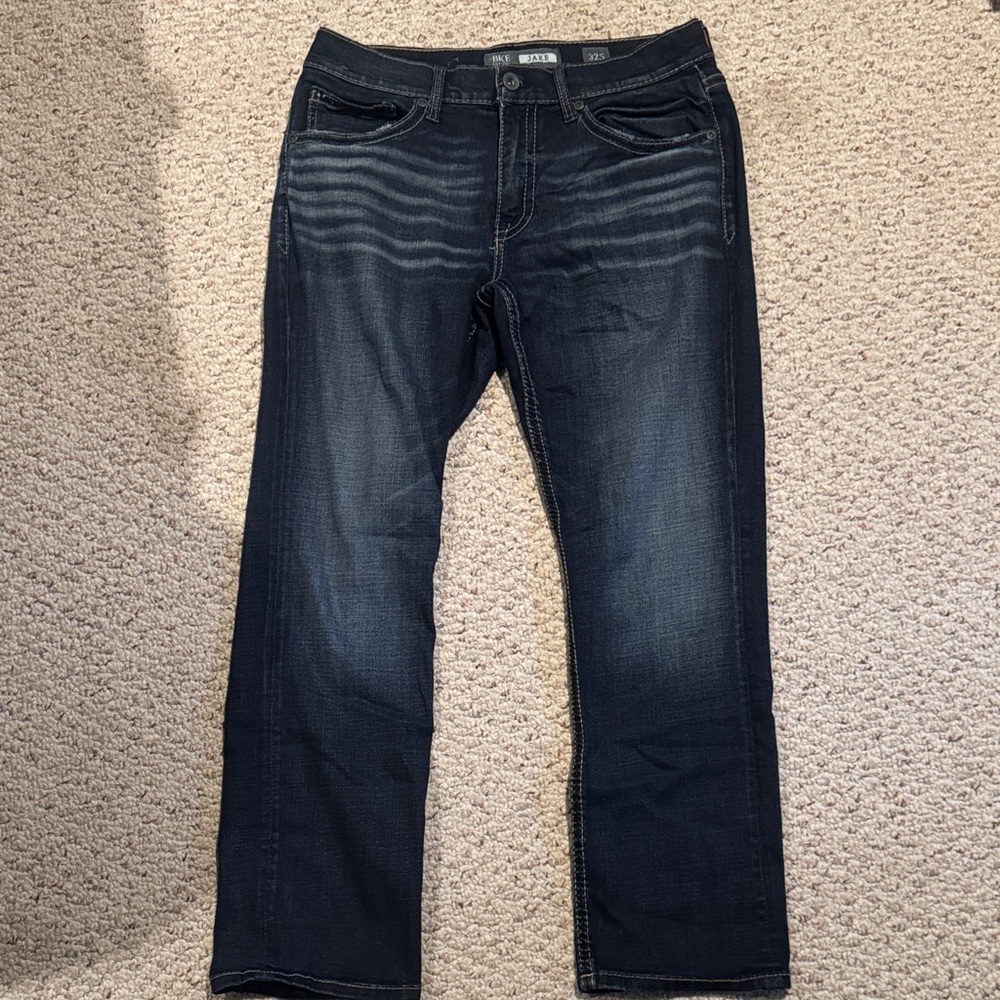 BKE Dark Blue Straight Jeans